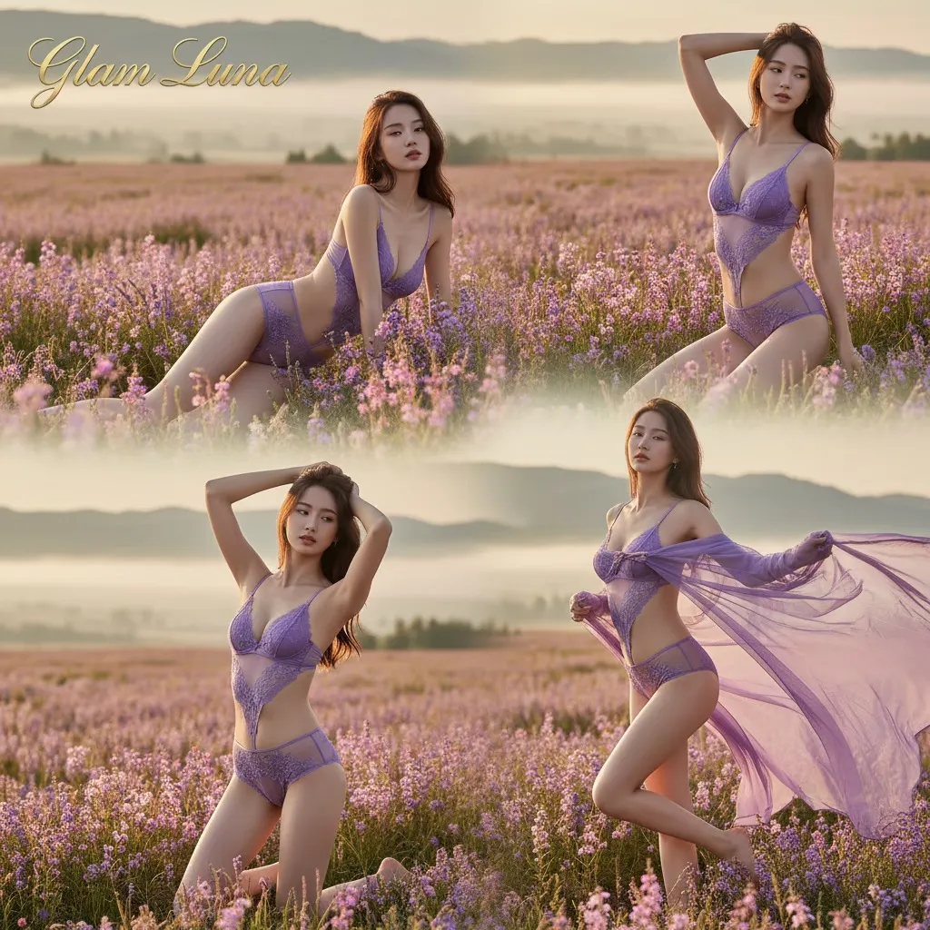 Glam Luna｜薰衣草花田的紫色浪漫