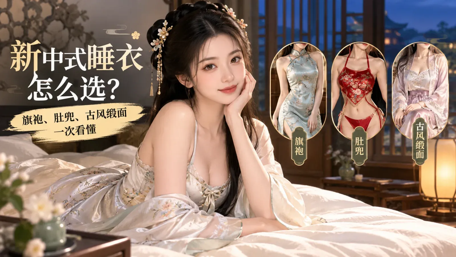新中式情趣内衣怎么选？旗袍、肚兜、古风缎面一次看懂